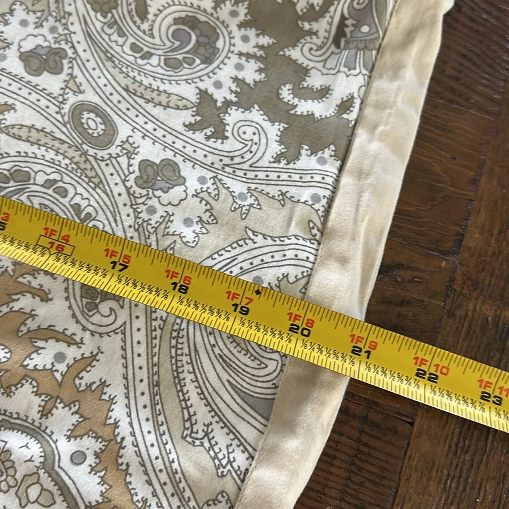Pair of 2 100% cotton King size decorative floral & Paisley pattern pillowcases